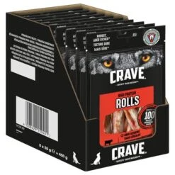 Crave Maxi High Protein Rolls Snacks Para Perros 18 Crave Maxi High Protein Rolls Snacks Para Perros -Mascota Tienda 371398 mars crave maxi highprotein rolls rind hs 02 8
