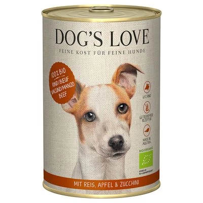 Dog´s Love Bio 6 X 400 G Comida Húmeda Ecológica Para Perros