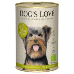 Dog´s Love Bio 6 X 400 G Comida Húmeda Ecológica Para Perros -Mascota Tienda 381302 pla dogslove bio huhn 400g hs 01 8