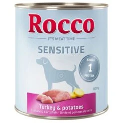Rocco Sensitive Pack Ahorro 24 X 800 G -Mascota Tienda 38666 pla rocco sensitive turkeypotatoes 800g hs 01 9