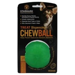 Starmark Pelota Portasnacks Para Perros -Mascota Tienda 388799 pla starmark treat dispensing chewball hs 01 9