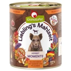 GranataPet Liebling´s Mahlzeit, Con Jabalí - Edición De Otoño
