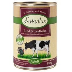 Pack Ahorro: Lukullus 24 X 400 G -Mascota Tienda 400g rind truthahn 1000x1000 9
