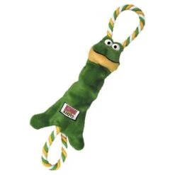 KONG Tugger Knots Rana De Peluche Con Sonido Para Perros -Mascota Tienda 46550 PLA KONG Tugger Knots Frog 4