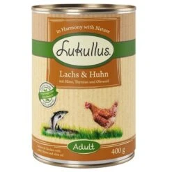 Lukullus Adult 6 X 400 G -Mascota Tienda 624533 pla lukullus lachs huhn 6 x 400 g 3