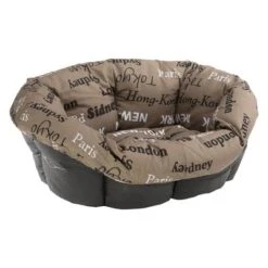 Set Cesta De Plástico Ferplast Siesta Deluxe Negra Con Funda Cities 13 Set Cesta De Plástico Ferplast Siesta Deluxe Negra Con Funda Cities -Mascota Tienda 64518 ferplast hundekorbsofa cities hs 04 0