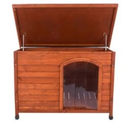 Caseta De Madera Woody Premium Con Puerta Para Perros 23 Caseta De Madera Woody Premium Con Puerta Para Perros -Mascota Tienda 70354 hundehuette flachdach fg 1120028 8