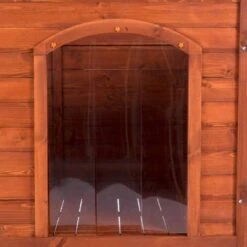 Caseta De Madera Woody Premium Con Puerta Para Perros 34 Caseta De Madera Woody Premium Con Puerta Para Perros -Mascota Tienda 70354 hundehuette flachdach fg 1120029 3