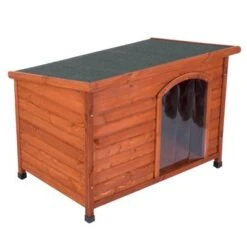 Caseta De Madera Woody Premium Con Puerta Para Perros 22 Caseta De Madera Woody Premium Con Puerta Para Perros -Mascota Tienda 70354 pla hundehuette flachdach fg 1120018 7