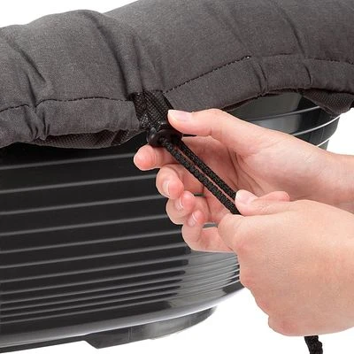 Set Cesta De Plástico Ferplast Siesta Deluxe Negra Con Funda Antracita 5 Set Cesta De Plástico Ferplast Siesta Deluxe Negra Con Funda Antracita - Imagen 3