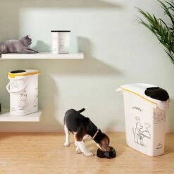 Contenedor De Pienso Curver Siluetas Caninas -Mascota Tienda 92349 curver trockenfutterbehaelter hund hs 01 3 7