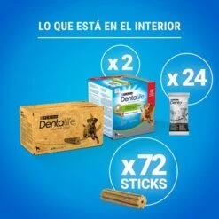PURINA Dentalife Snacks Dentales Para Perros Grandes (25-40 Kg) -Mascota Tienda 982204 what s inside large 1 8
