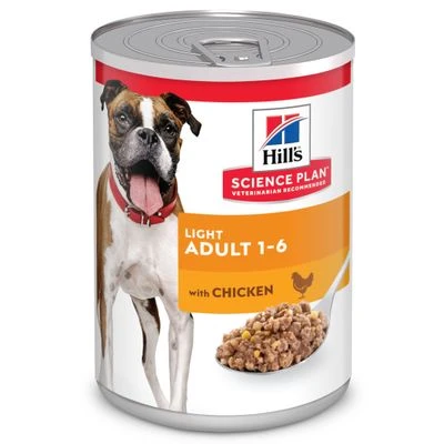 Hill's Science Plan Hill's Adult 1-6 Light Science Plan Con Pollo Latas Para Perros 3 Hill's Science Plan Hill's Adult 1-6 Light Science Plan Con Pollo Latas Para Perros