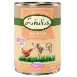 Lukullus Junior Con Pollo Y Ternera -Mascota Tienda lk 400g junior kalbhuhn 1000x1000 0