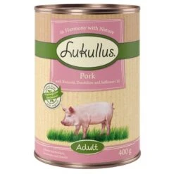 Lukullus Adult Sin Cereales 6 X 400 G -Mascota Tienda lk 400g landguth adult pork 1000x1000 2