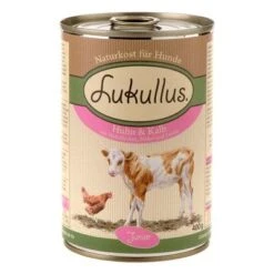 Pack Ahorro Lukullus Junior 24 X 400 G -Mascota Tienda lukullus junior huhn kalb 400 g 2