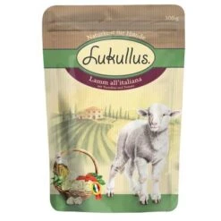 Lukullus Mediterráneo En Bolsitas 6 X 300 G -Mascota Tienda lukullus pouch italien 4