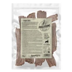Phil & Sons Láminas De Carne De Ciervo Para Perros -Mascota Tienda phil sons venison stripes 150g 1000x1000 5