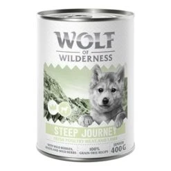 Wolf Of Wilderness Expedition Junior 6 X 400 G -Mascota Tienda poultry jr steep 400g 6