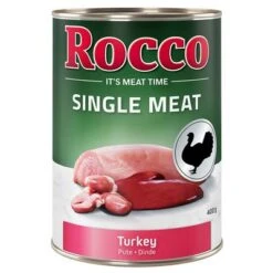 Rocco Single Meat 6 X 400 G Comida Húmeda Para Perros 8 Rocco Single Meat 6 X 400 G Comida Húmeda Para Perros -Mascota Tienda rocco nf singlemeat 400g turkey 1000x1000 7