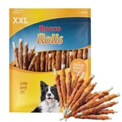 Rocco Rolls - Pack XXL -Mascota Tienda rocco rollsoriginals xxl chicken 1000x1000 snacks 1