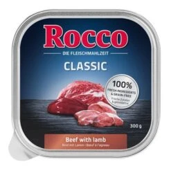 Pack De Prueba: Rocco Classic Tarrinas 9 X 300 G 15 Pack De Prueba: Rocco Classic Tarrinas 9 X 300 G -Mascota Tienda rocco schalen classic lamm 1000x1000 2