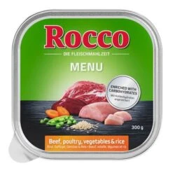 Rocco Menú En Tarrinas 9 X 300 G -Mascota Tienda rocco schalen menue gefluegel 1000x1000 1