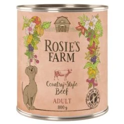 Pack Ahorro Rosie's Farm 24 X 800 G -Mascota Tienda rosie sfarm adult beef 800g 1000x1000 5