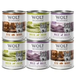 Pack Mixto De Prueba Wolf Of Wilderness -Mascota Tienda wow 6x800g mixpaket 6 1