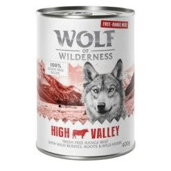 Wolf Of Wilderness Free Range 6 X 400 G -Mascota Tienda wow freerange highvalley 400g 1000x1000 7 1
