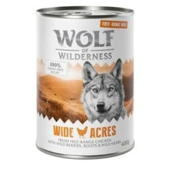 Wolf Of Wilderness Free Range 12 X 400 G - Pack Ahorro -Mascota Tienda wow freerange wideacres 400g 1000x1000 3